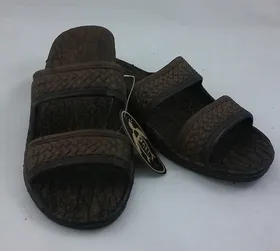 Pali Hawaiian Two Strap Brown Sandals