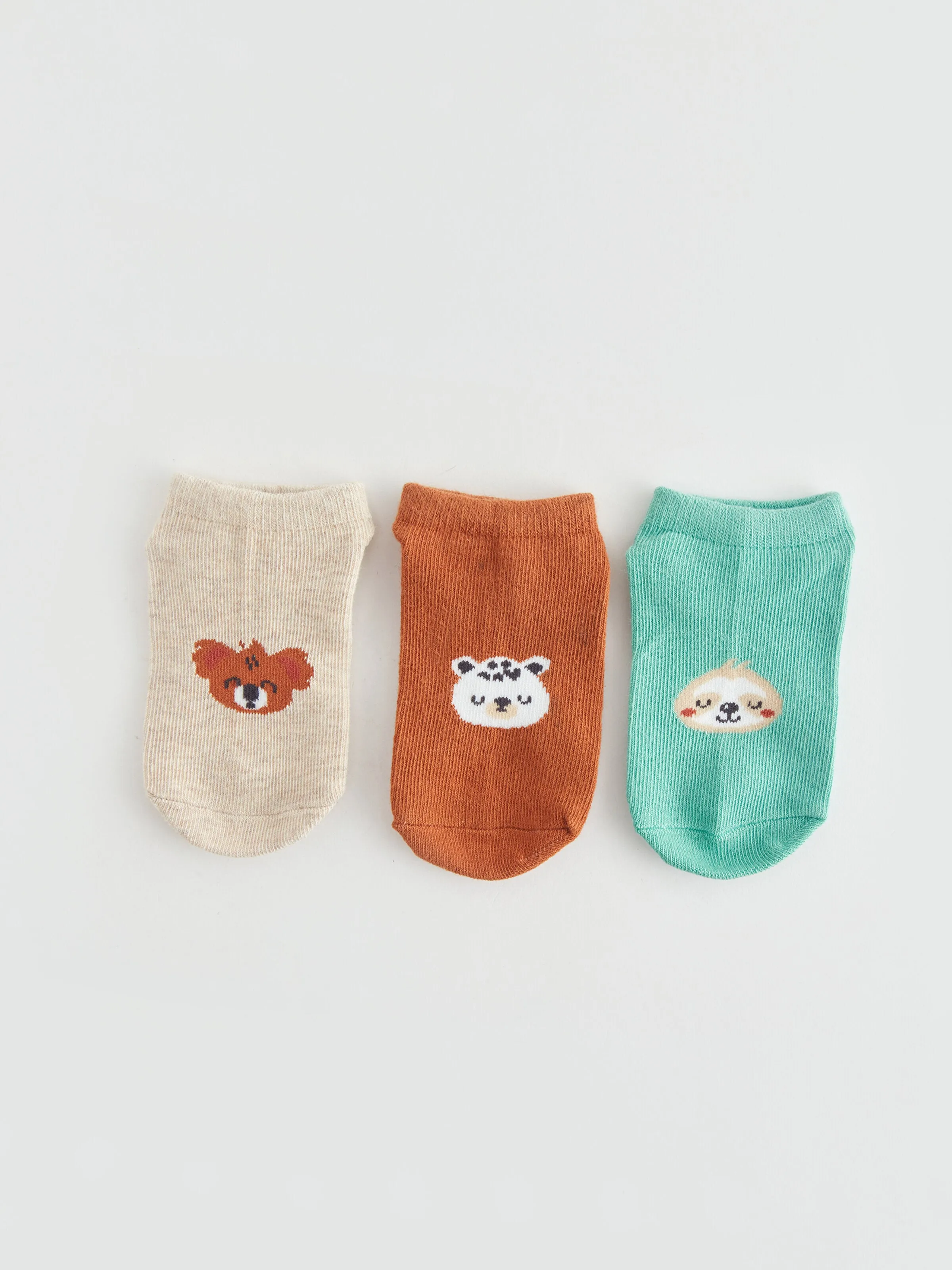 Patterned Baby Boy Booties Socks 5-Pack