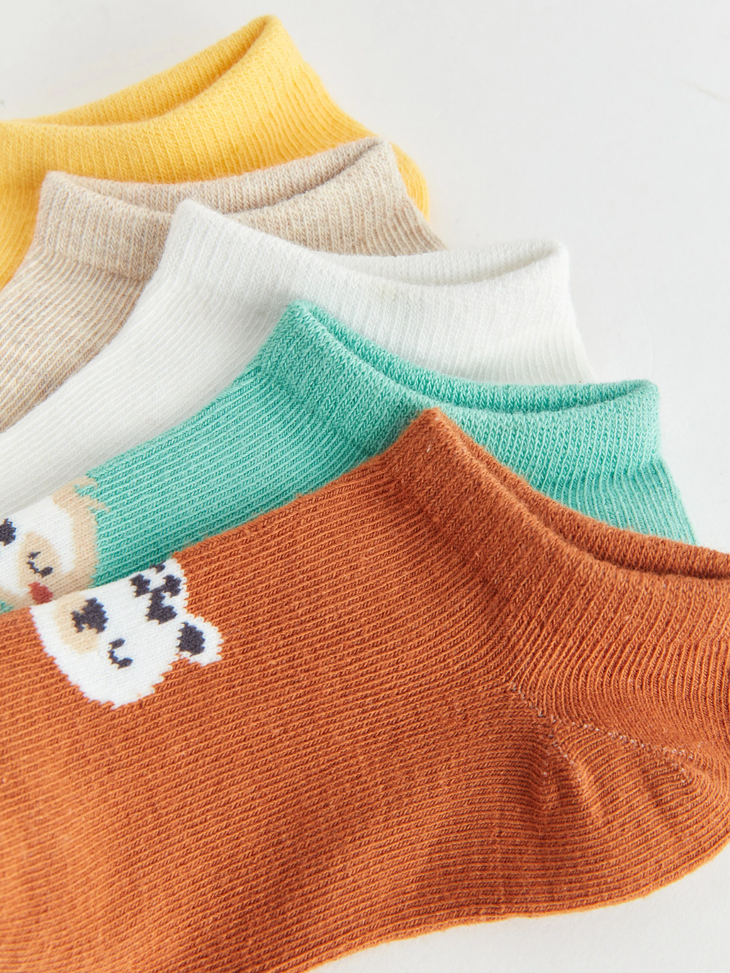 Patterned Baby Boy Booties Socks 5-Pack
