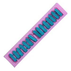 Picket Fence Silicone Mold -food mold / uv resin molds C074