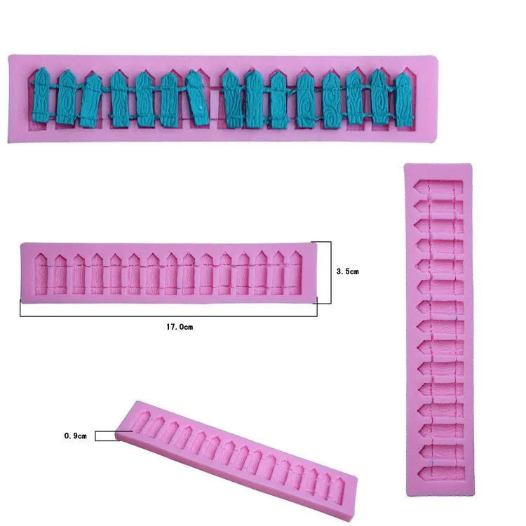 Picket Fence Silicone Mold -food mold / uv resin molds C074