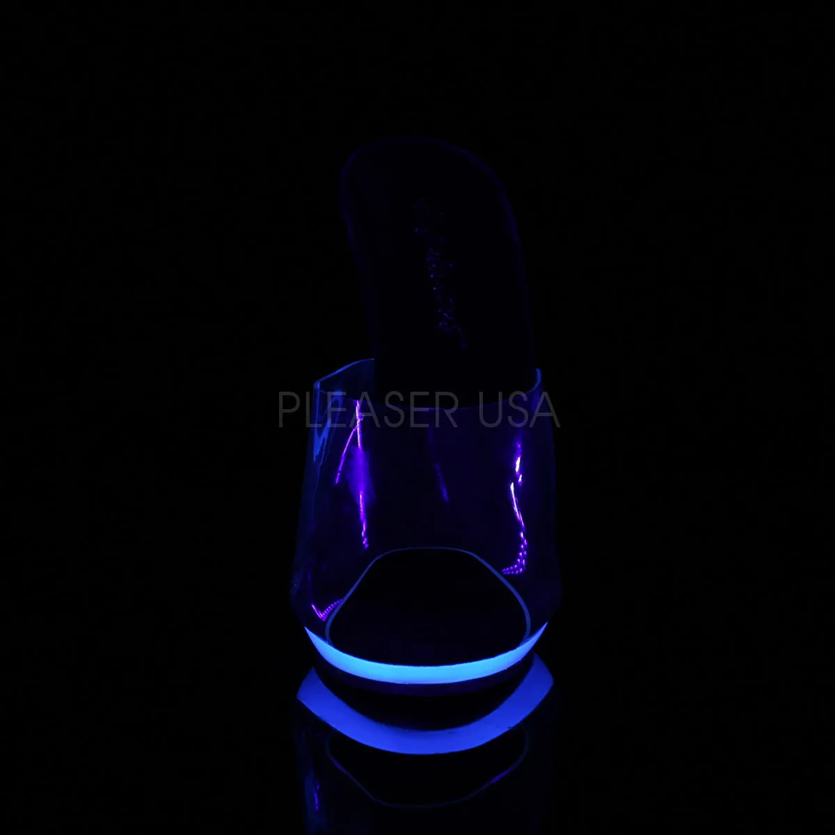 POISE-501UV  Clear/Neon Blue