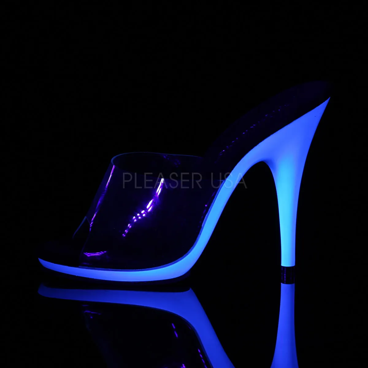 POISE-501UV  Clear/Neon Blue