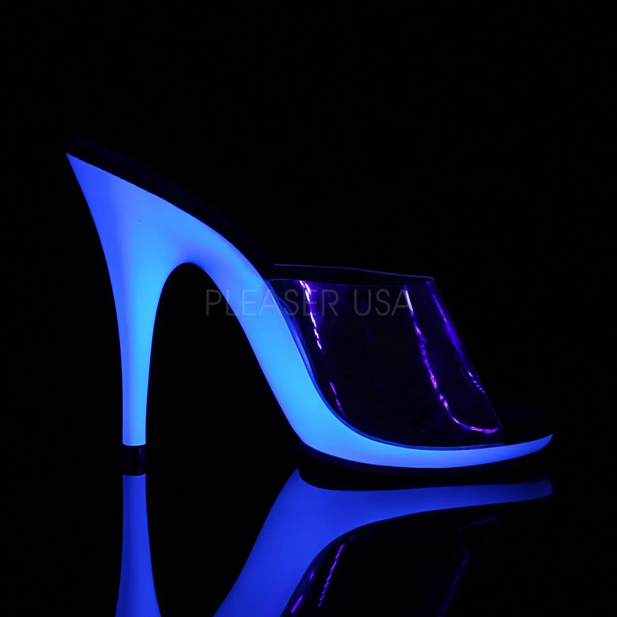 POISE-501UV  Clear/Neon Blue
