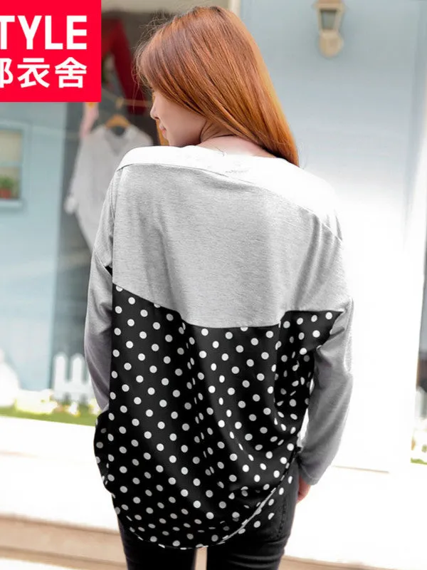 polka dots asymmetric top