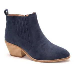 Potion Navy Suede Booties
