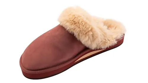 Rainbow Sandals Women's Sunset Snugs Premier Leather Cognac Slipper