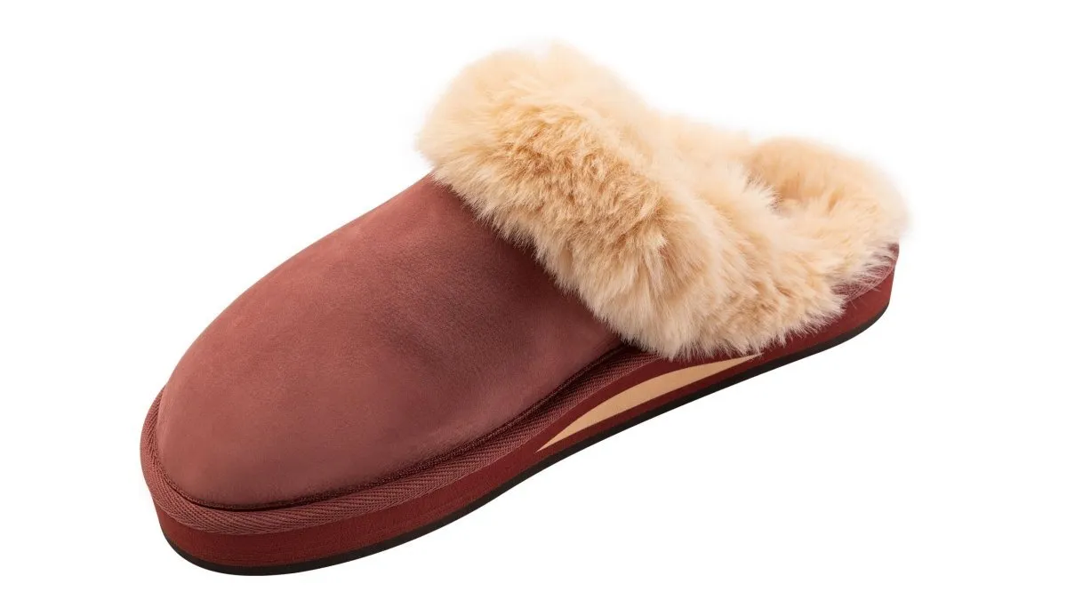 Rainbow Sandals Women's Sunset Snugs Premier Leather Cognac Slipper