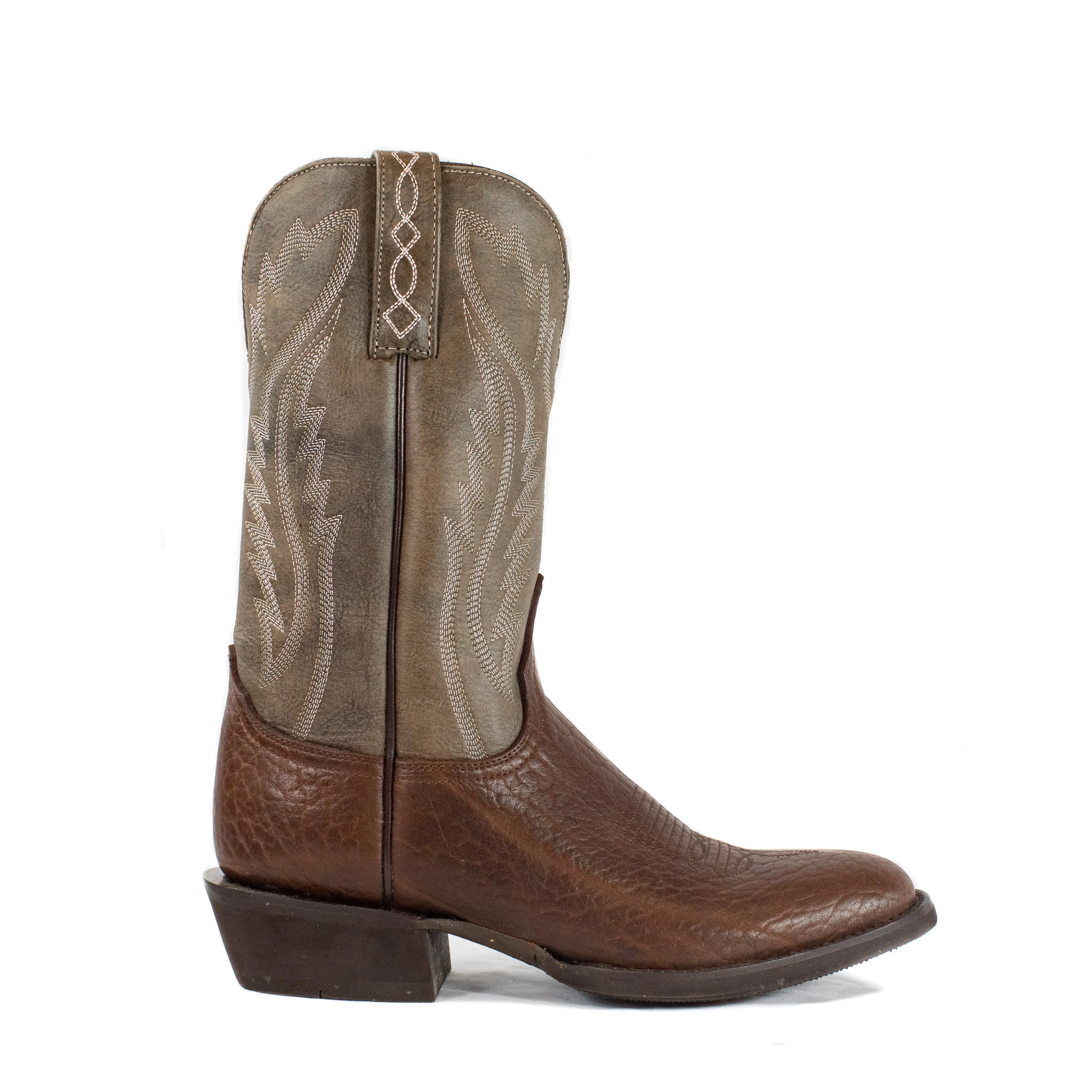 Ranch Boot (Rubber Sole) - Round Toe - Brown