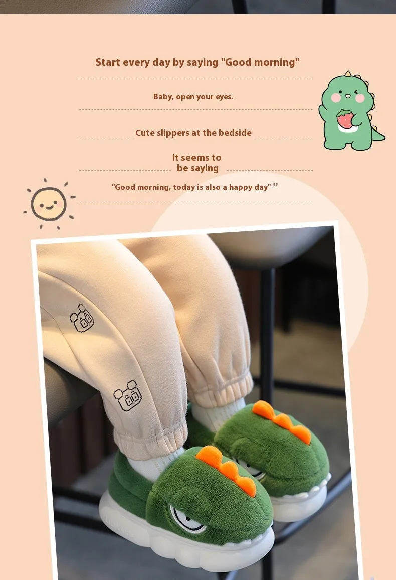 Rawr Into Cozy Fun with These Dinosaur Slippers!
