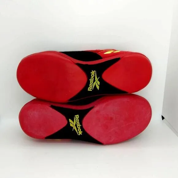 Reebok Suede Wrestling/Power Olympic Lifting Mens Pre-owned Red Shoes- sz. 6 1/2