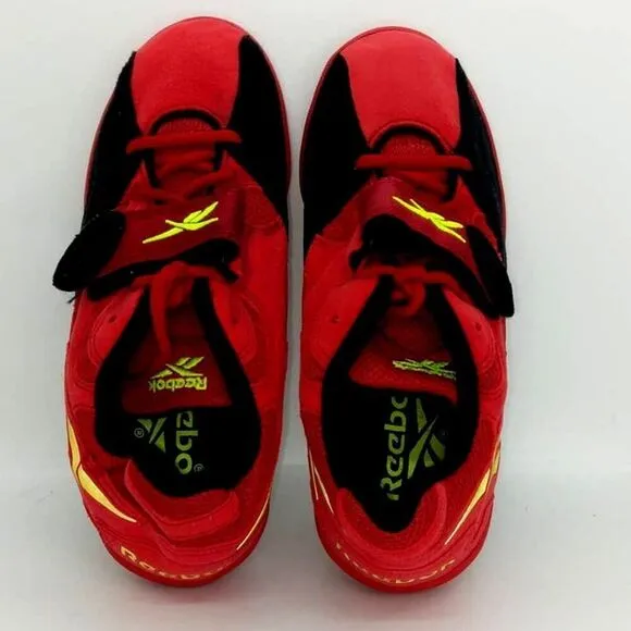 Reebok Suede Wrestling/Power Olympic Lifting Mens Pre-owned Red Shoes- sz. 6 1/2