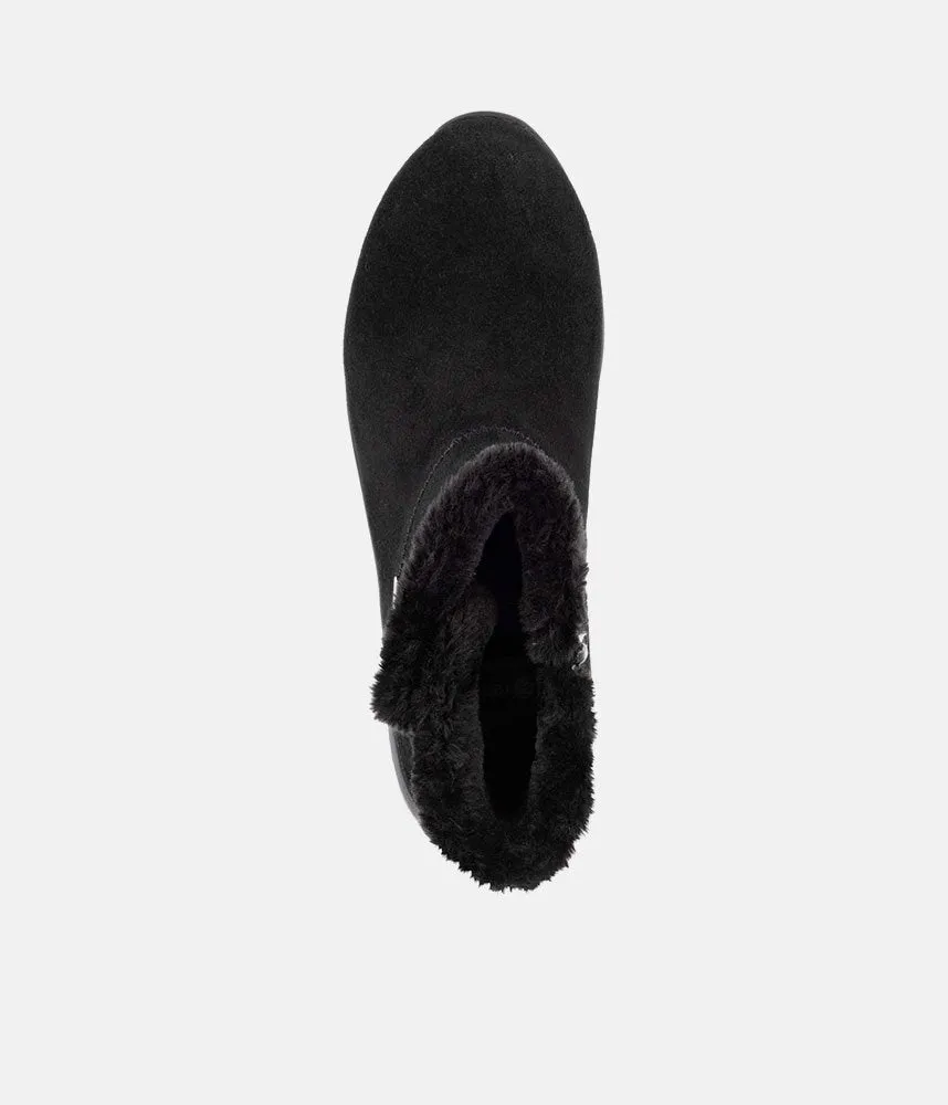 Remonte Stylish Black Suede Cold Weather Boots