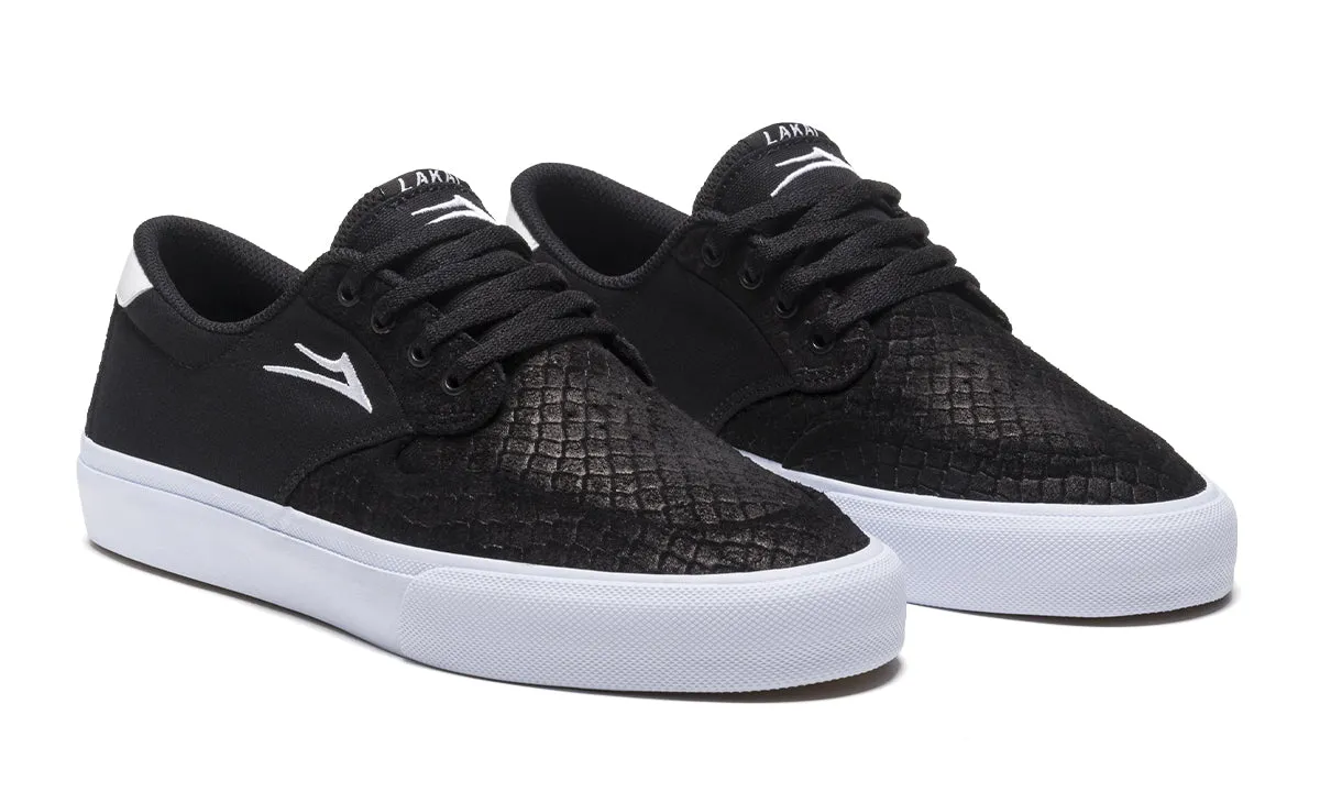 Riley 3 - Black Snake Suede