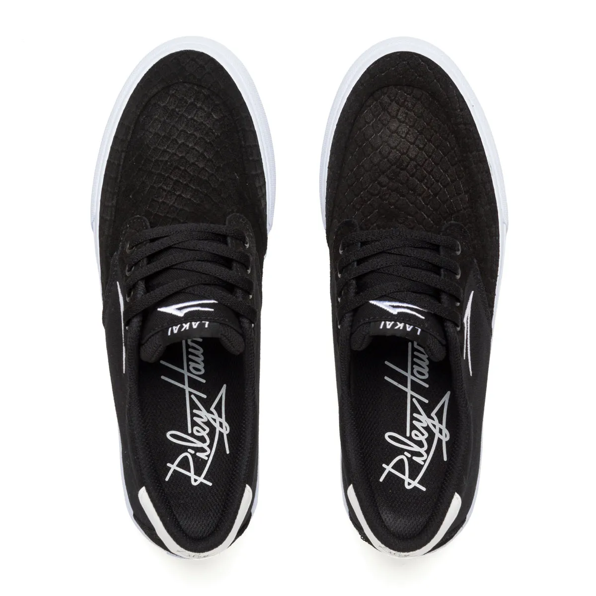 Riley 3 - Black Snake Suede