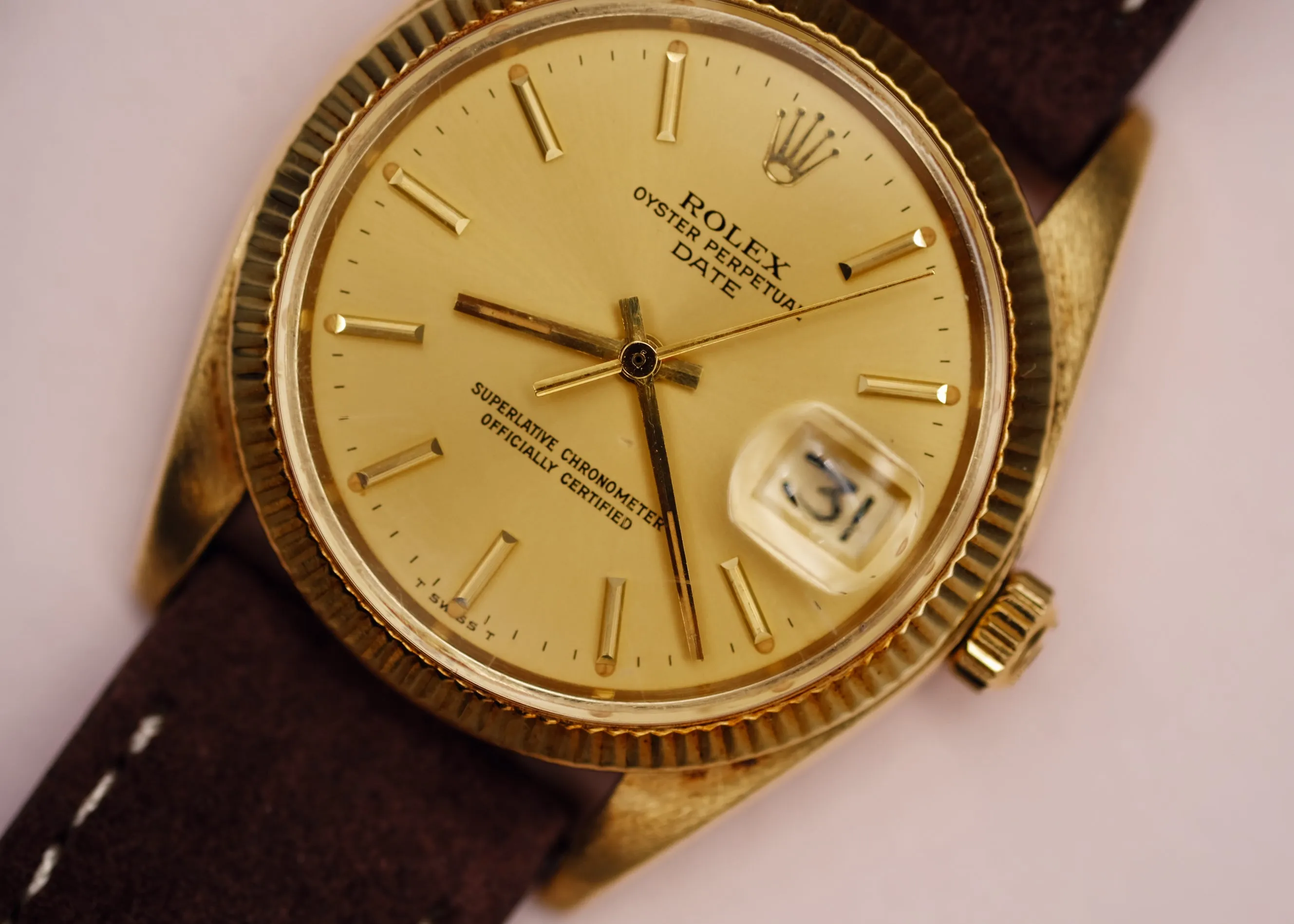 Rolex Oyster Perpetual Date 1503 14k Gold - 1976