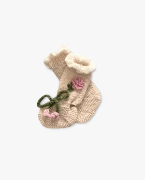 Roses Booties | Wheat