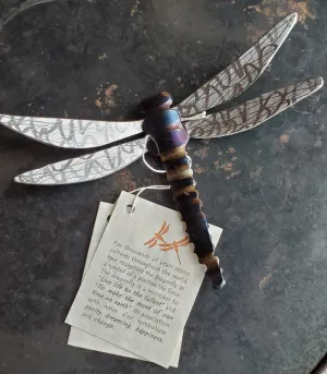 Running Rock Art Steel Dragonfly (Small)