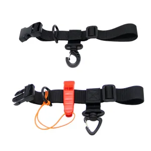 SAMSFX Fishing Nylon Webbing Adjustable Universal Angler Vest Backpack Sternum Strap Chest Harness