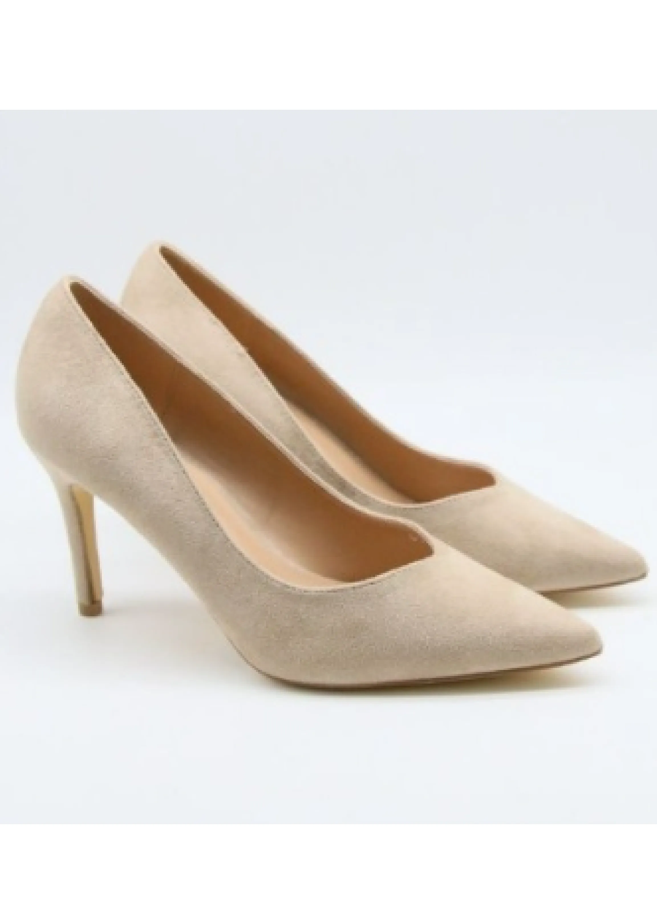 Saoirse Beige Suede Court Shoes