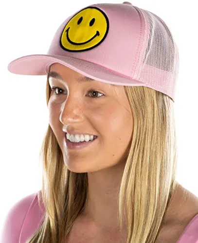 Smiley Face Trucker Hat by Funky Junque