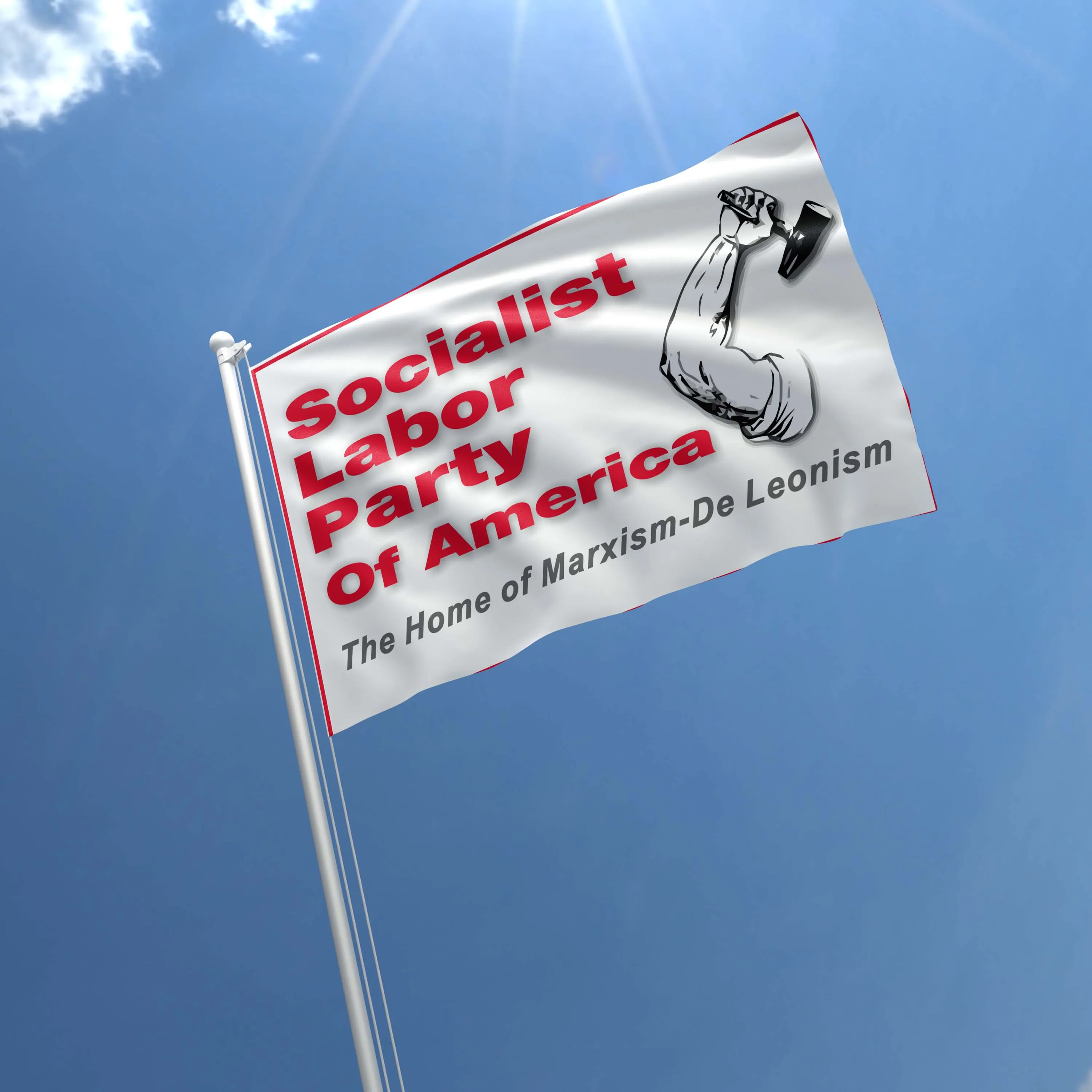 Socialist Labor Party USA Flag Banner