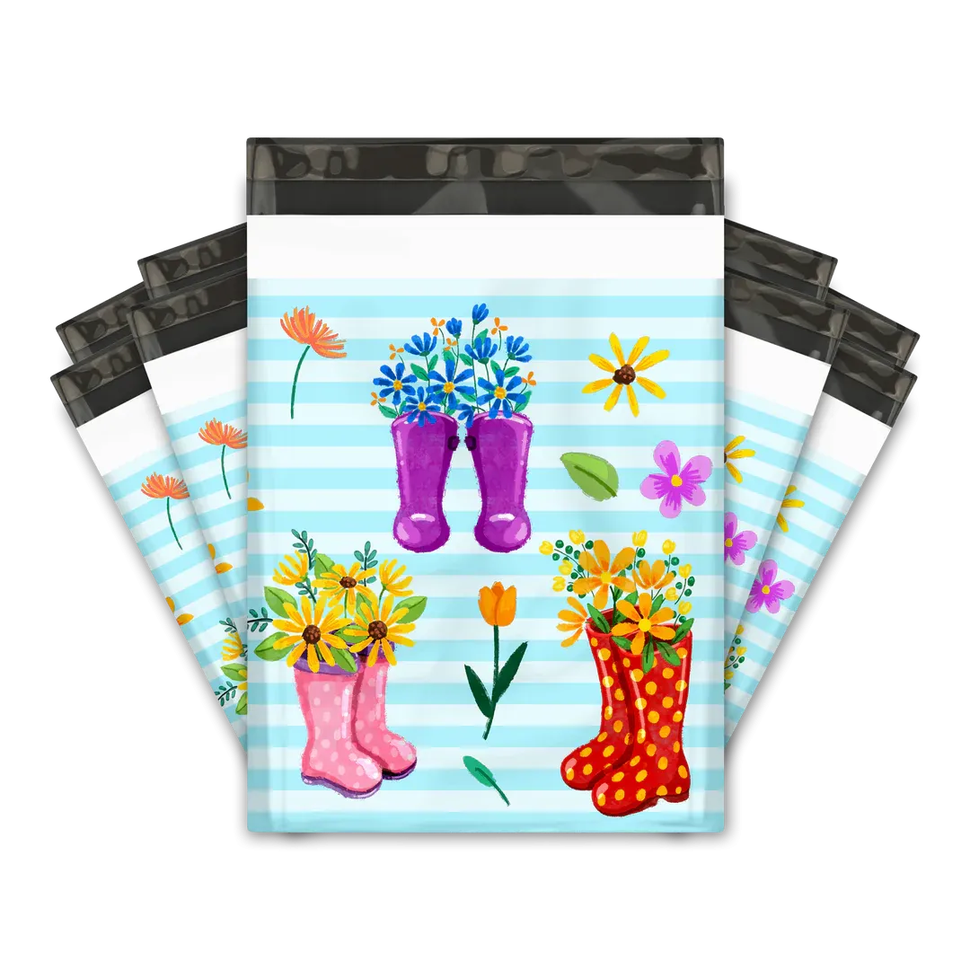 Spring Rain boots 10x13 Premium Poly Mailer - set of 10