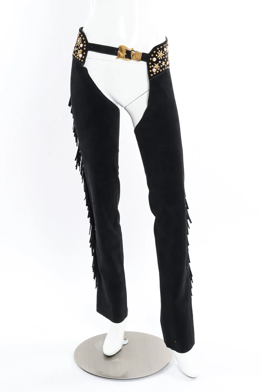 Stardust Studded Suede Fringe Chaps