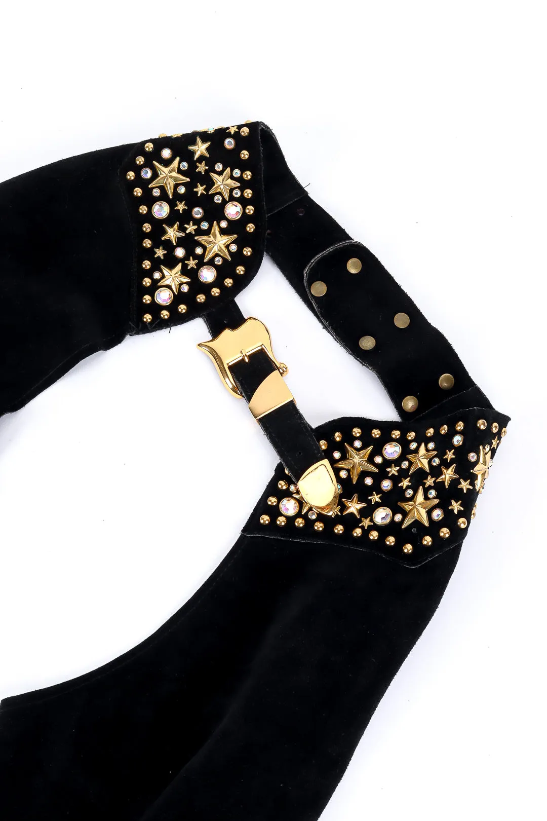 Stardust Studded Suede Fringe Chaps