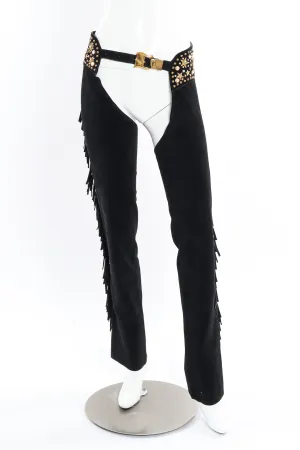 Stardust Studded Suede Fringe Chaps