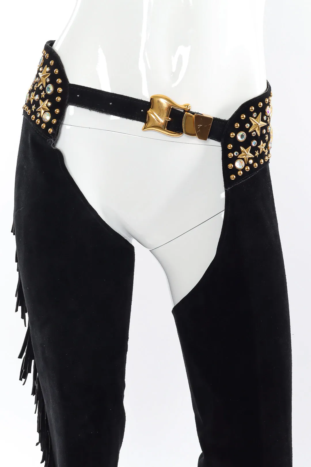 Stardust Studded Suede Fringe Chaps