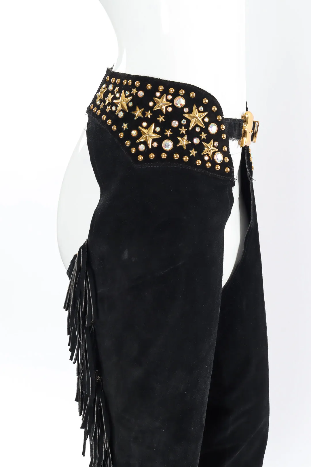 Stardust Studded Suede Fringe Chaps