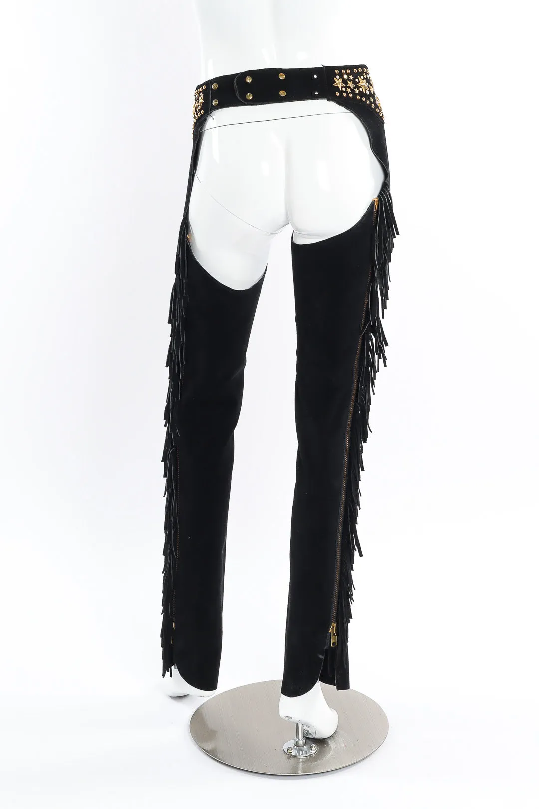 Stardust Studded Suede Fringe Chaps