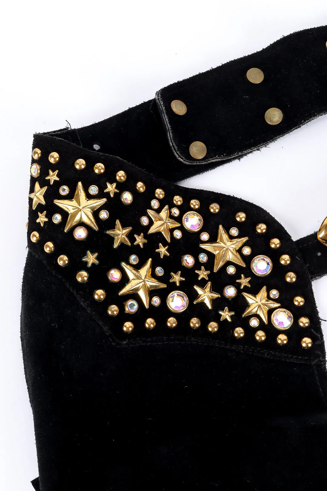 Stardust Studded Suede Fringe Chaps