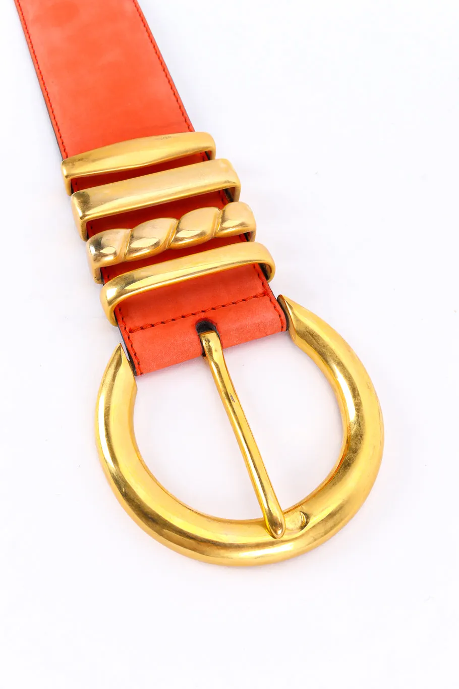 Suede Color Block Belt
