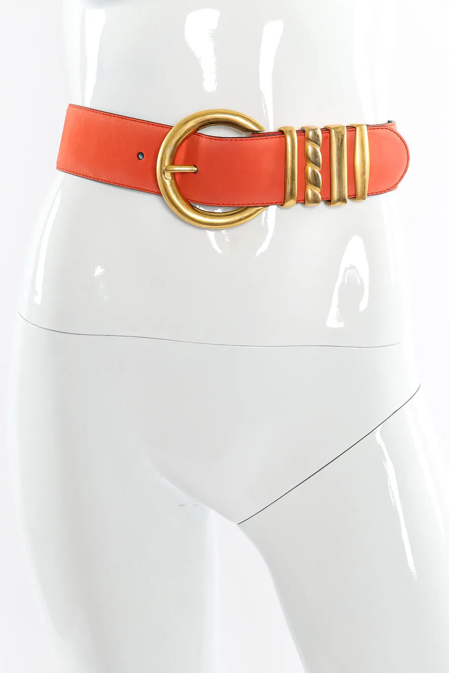 Suede Color Block Belt