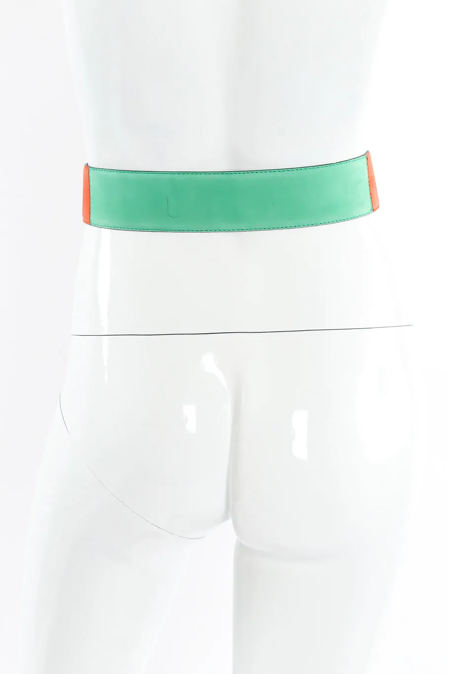 Suede Color Block Belt