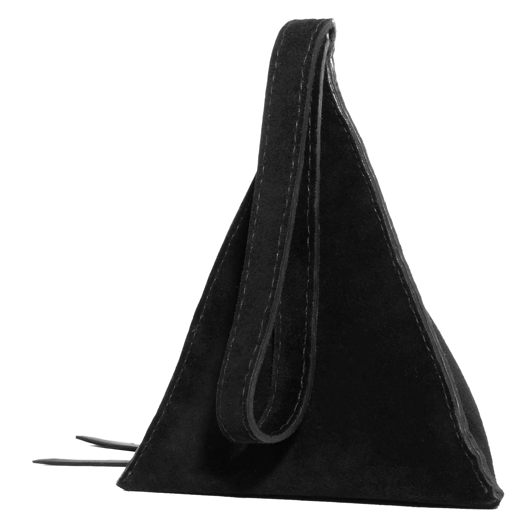 Suede Devil Star Pyramid Handbag