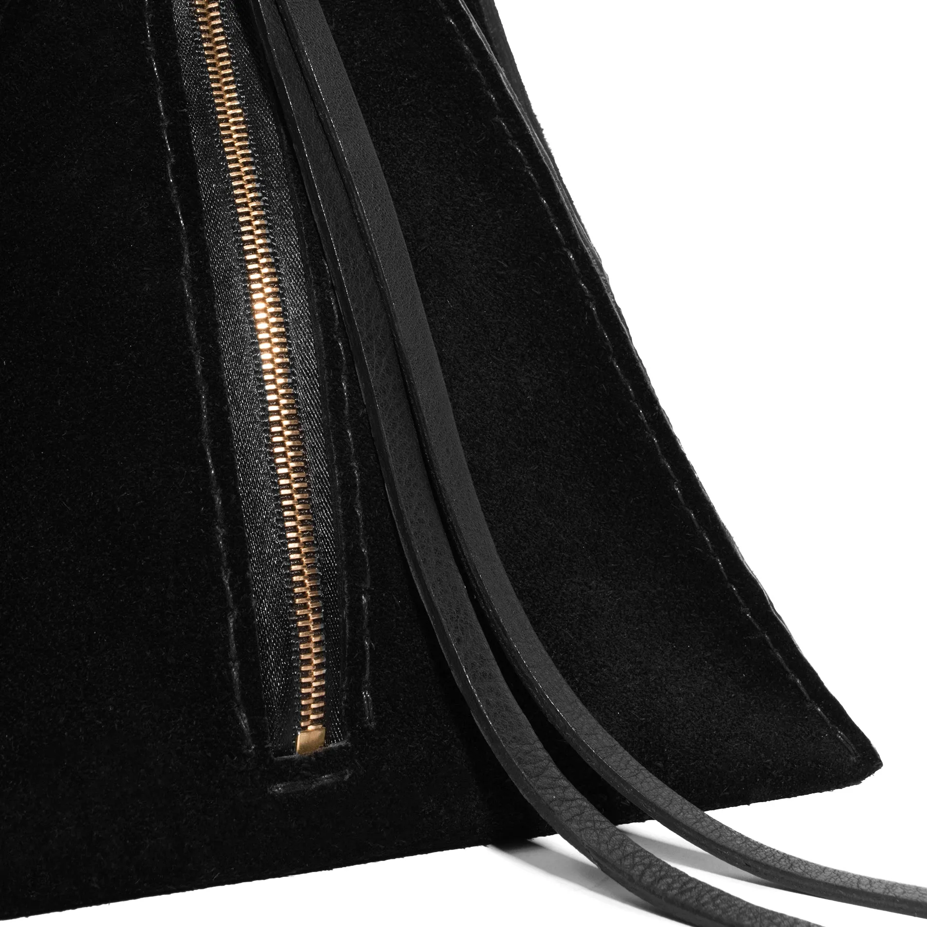 Suede Devil Star Pyramid Handbag