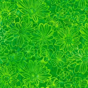 Summer Zest Batiks Green - (2)