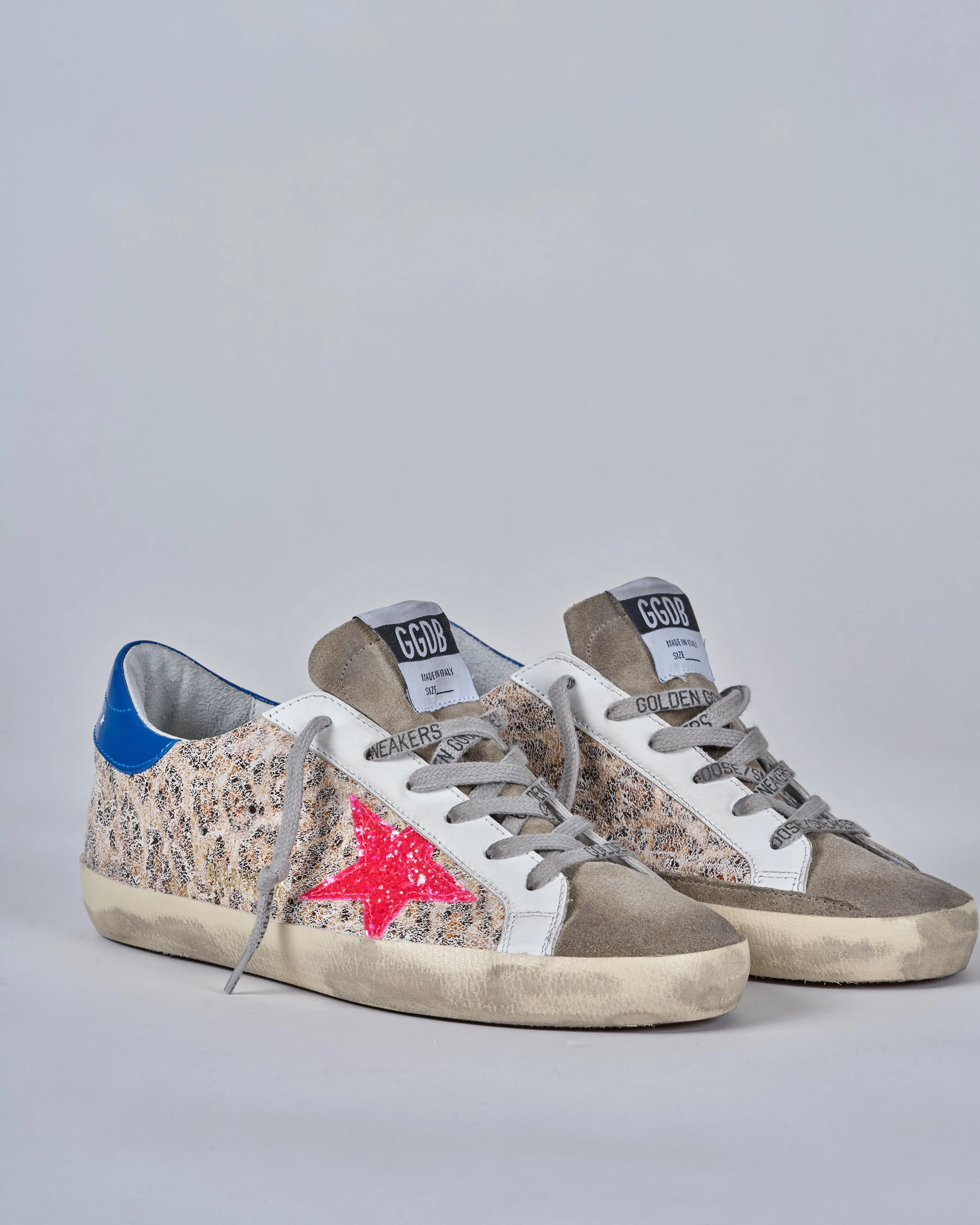 super-star leo suede upper glitter star naplack heel