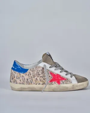 super-star leo suede upper glitter star naplack heel