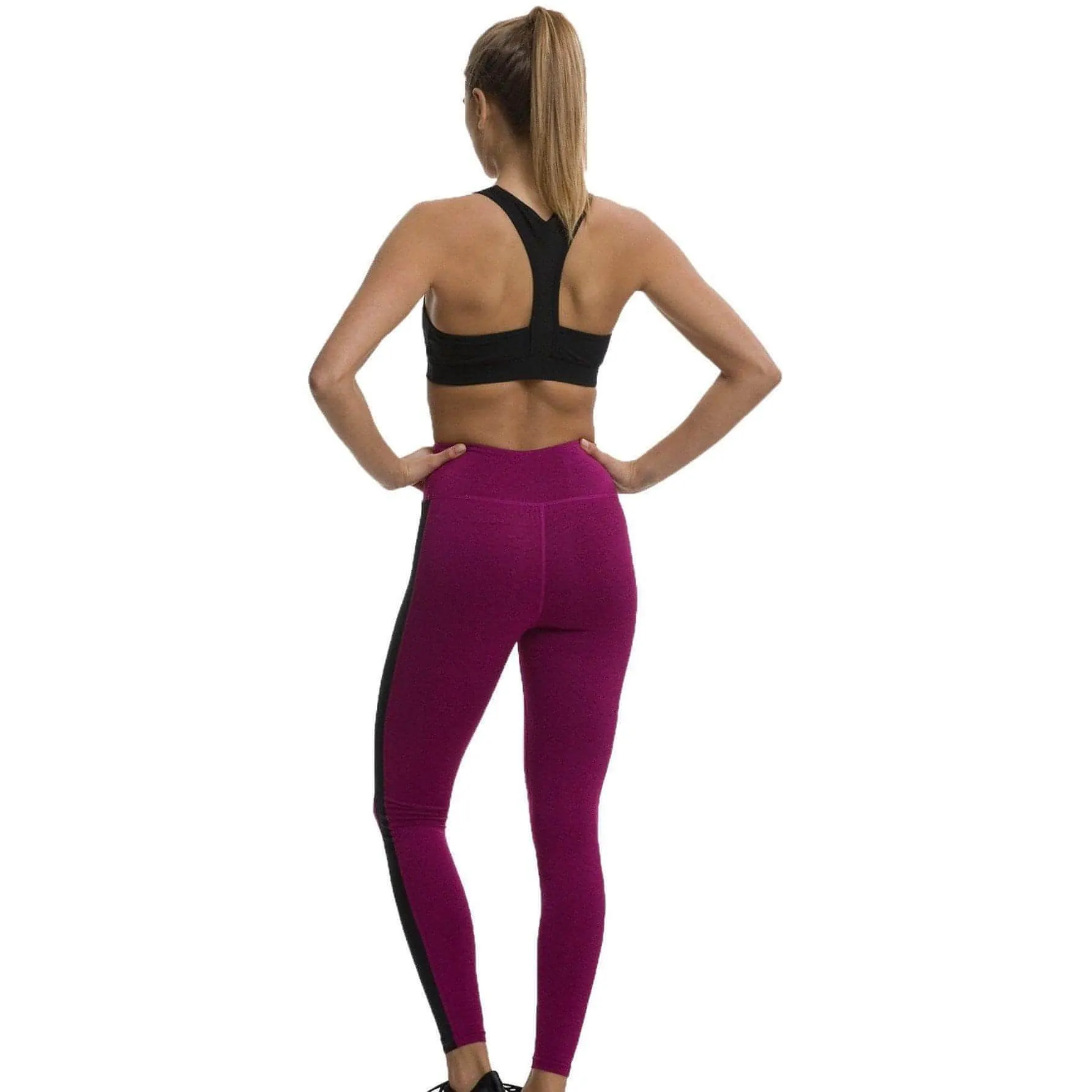 TCA Balance Womens Long Running Tights - Pink