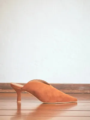 The Odells Saddle Suede Kitten Heel Slide