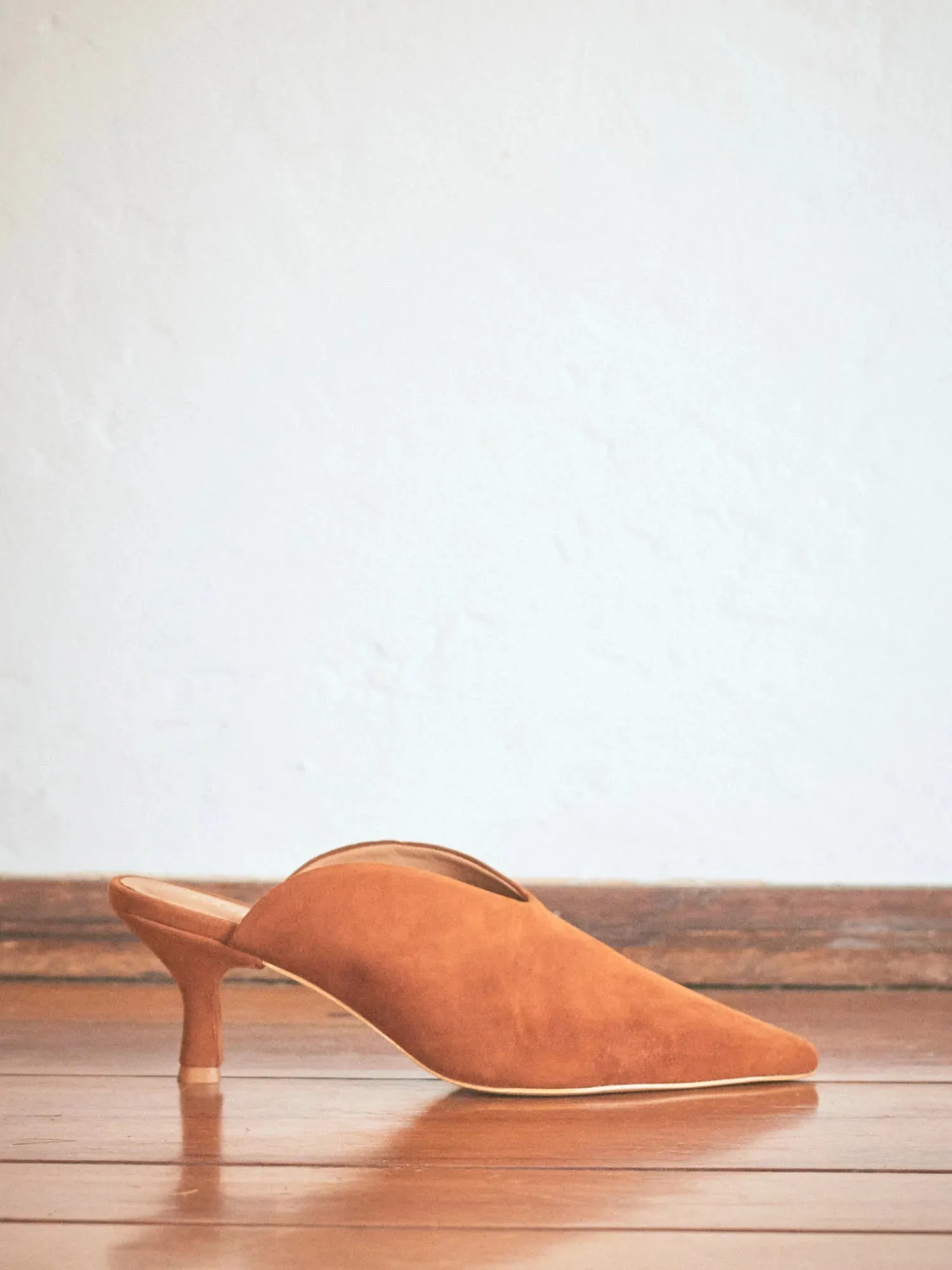 The Odells Saddle Suede Kitten Heel Slide