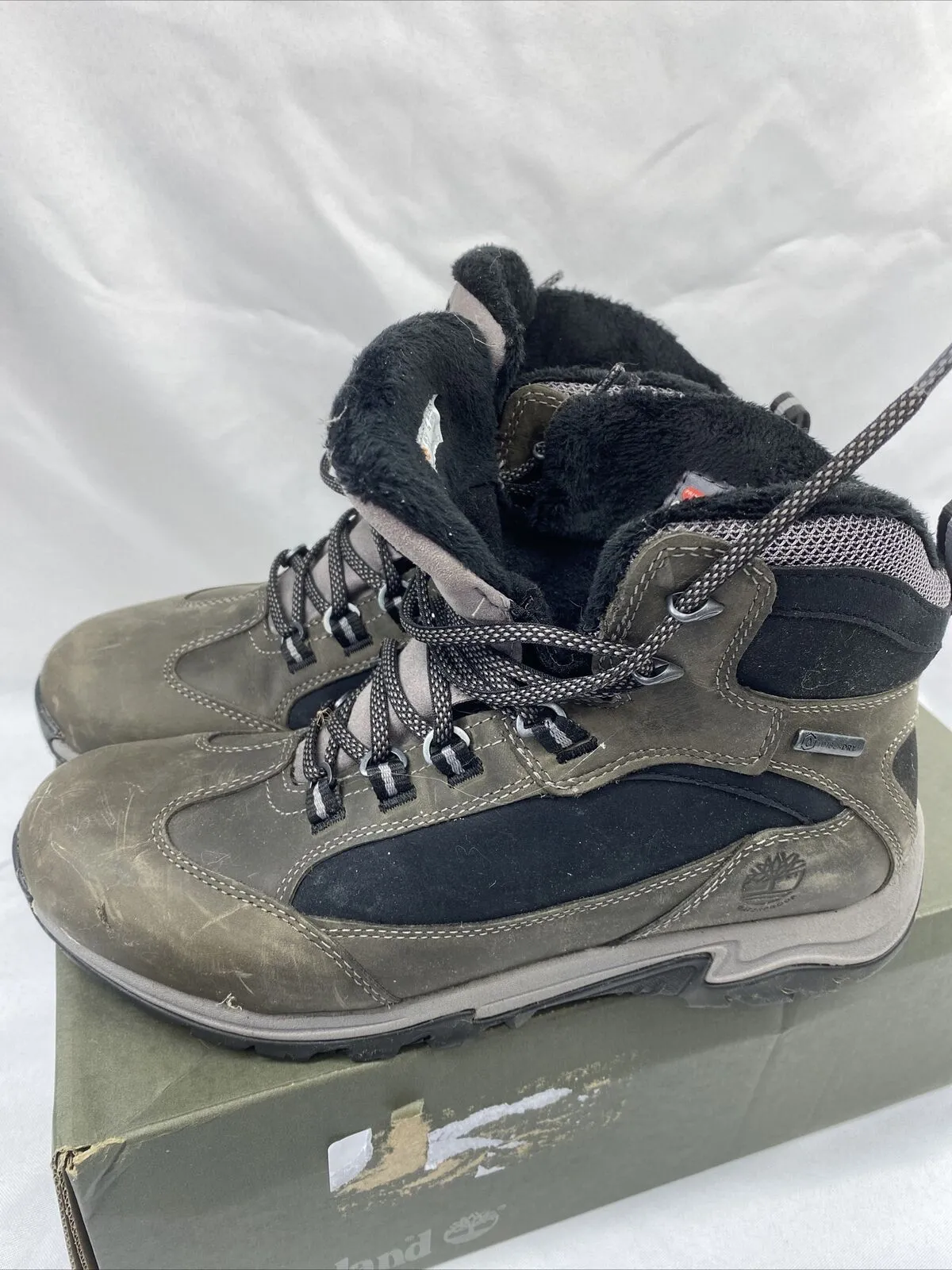 Timberland 9 WOMEN'S MT. MADDSEN WATERPROOF WINTER HIKING BOOT GREY