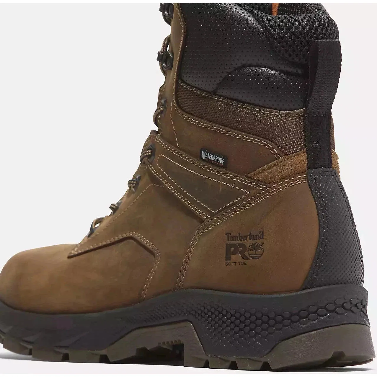 Timberland Pro Men's Titan EV 8" Comp Toe WP Work Boot -Brown- TB0A66QQEM4
