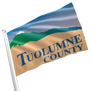 Tuolumne County California State USA United States of America Flag Banner
