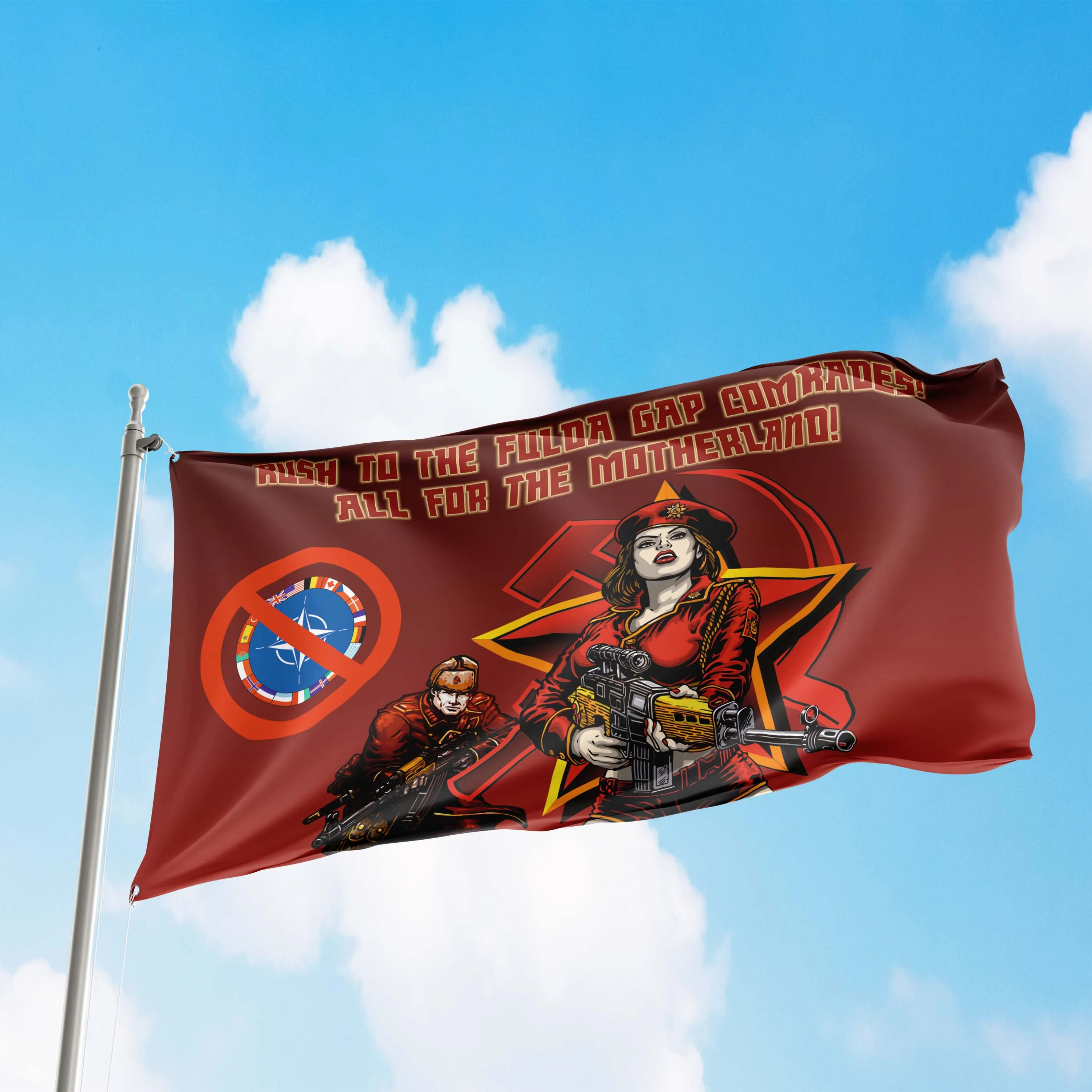 USSR Against NATO Flag Banner