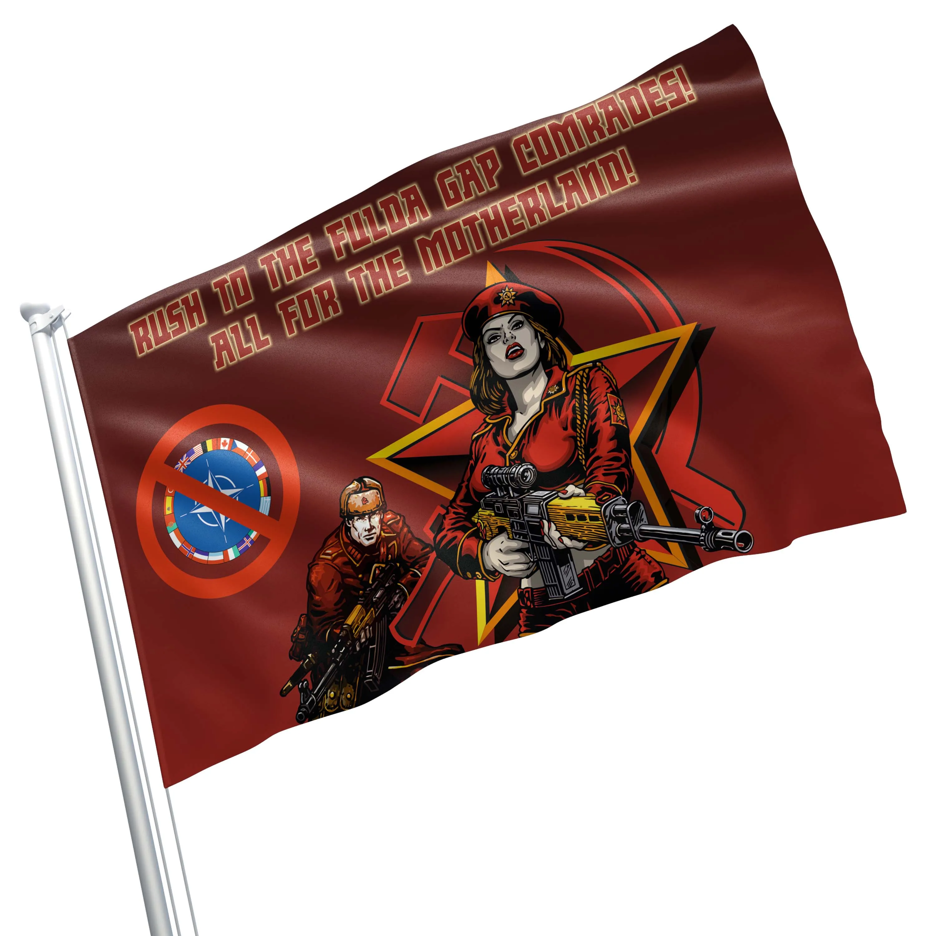 USSR Against NATO Flag Banner